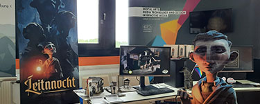 Exhibiting the game within the FH Hagenberg booth at the A1 Austrian eSports Festival