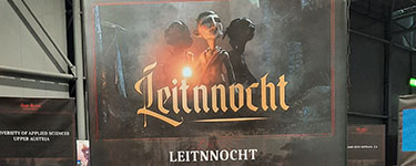 The Leitnnocht booth within the Indie Games area at the Game Access Conference in Brno