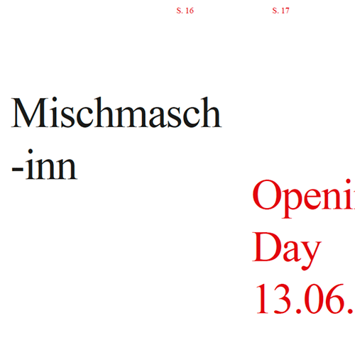 Cover page of a section of the festival booklet