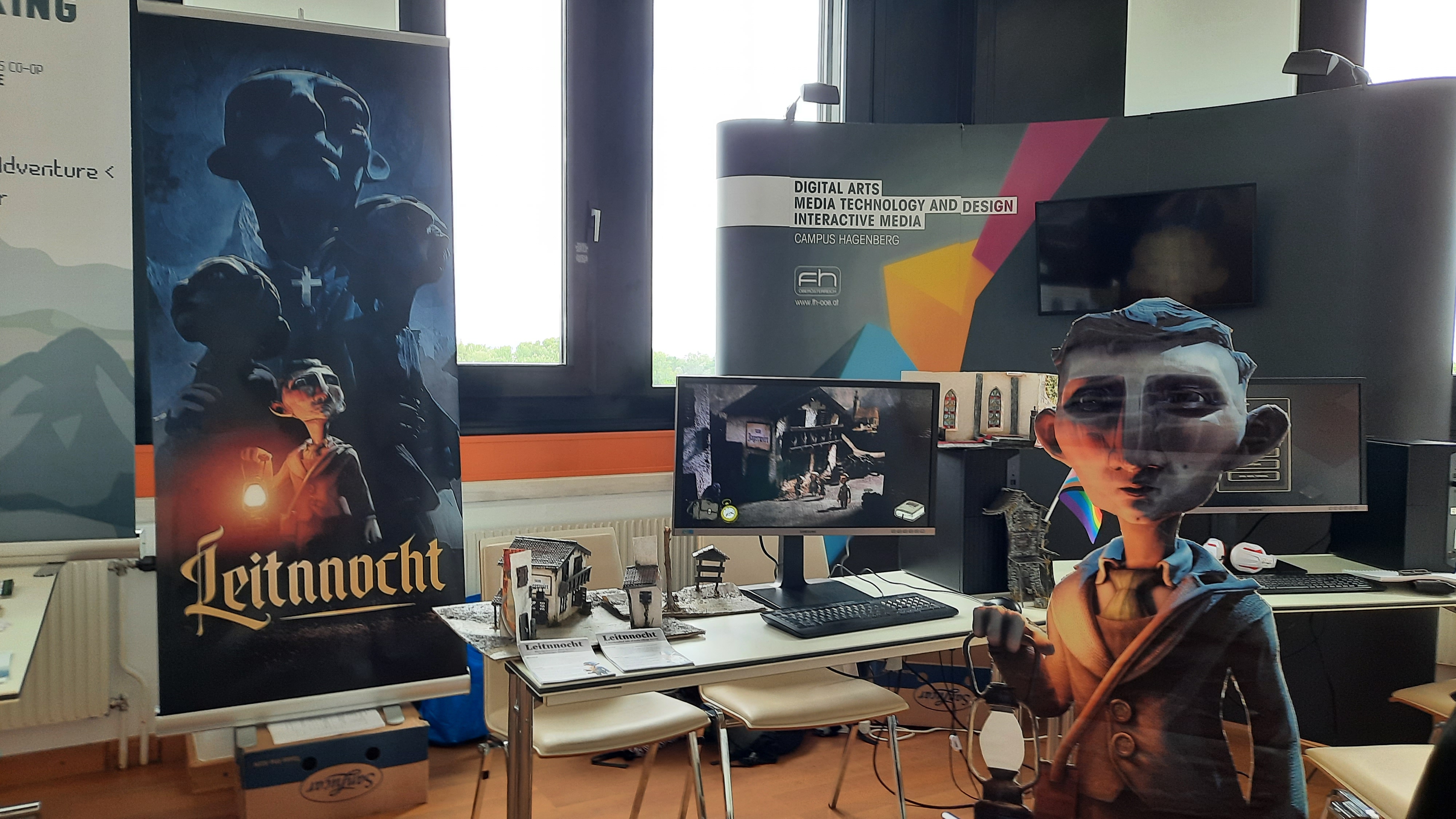 Exhibiting the game within the FH Hagenberg booth at the A1 Austrian eSports Festival
