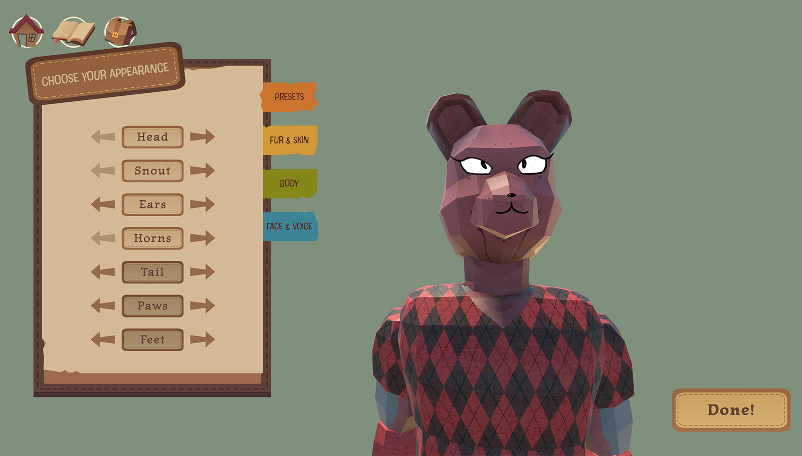 Seams & Stitches Character Creator